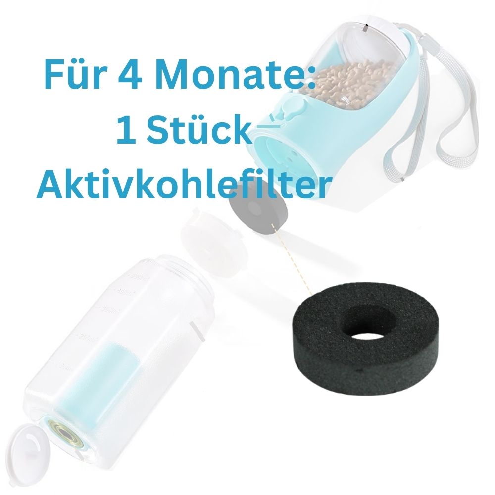 Multifunktionale Hund & Katze Wasserflasche Travel Buddy 3-in-1 Wasser Leckerli Kottüten