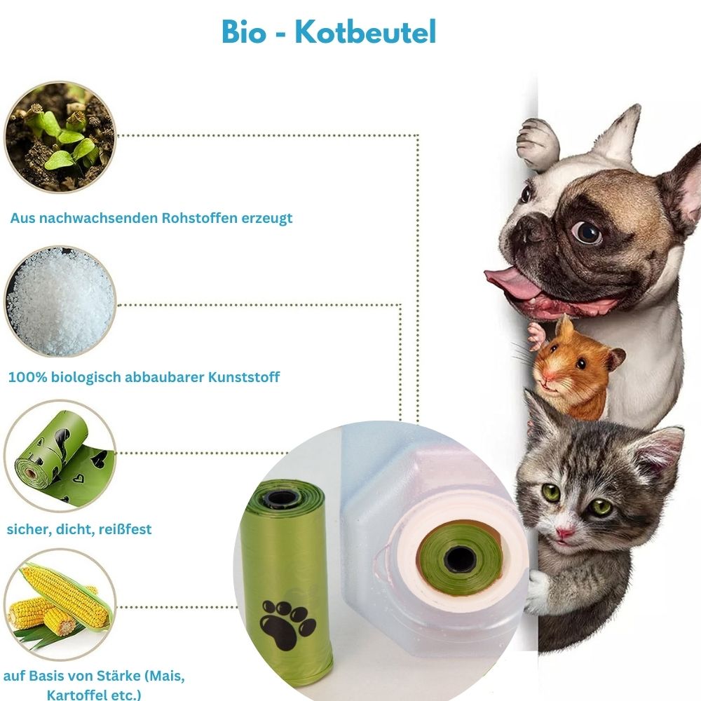 Multifunktionale Hund & Katze Wasserflasche Travel Buddy 3-in-1 Wasser Leckerli Kottüten