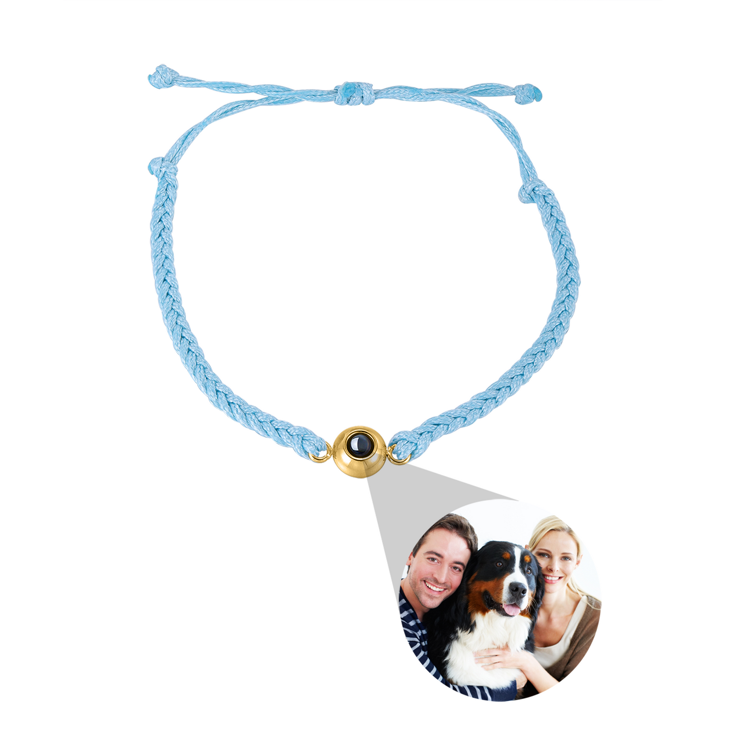 Personalisiertes Armband mit Foto in Nanogravur