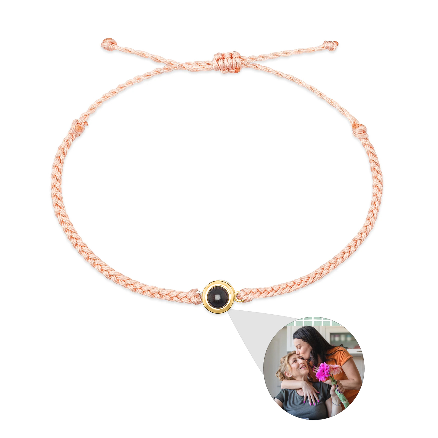Personalisiertes Armband mit Foto in Nanogravur
