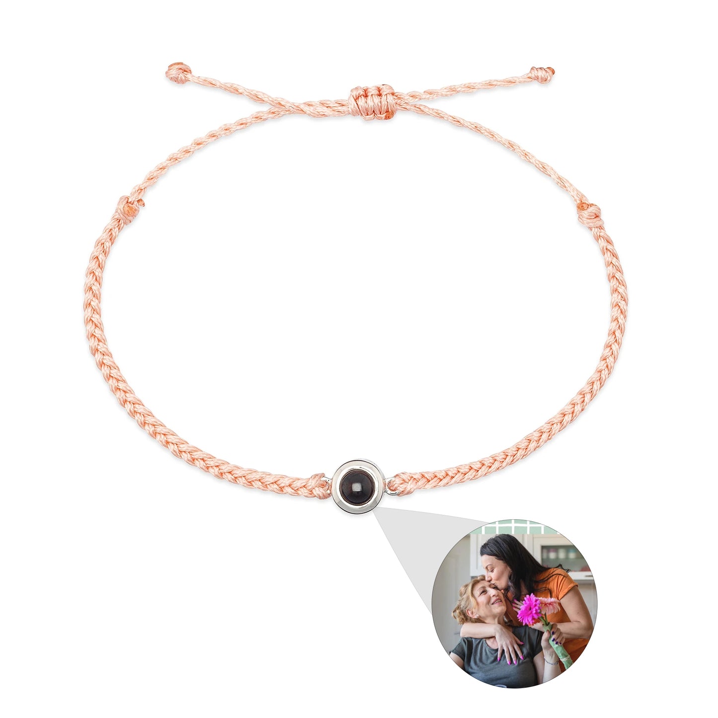 Personalisiertes Armband mit Foto in Nanogravur