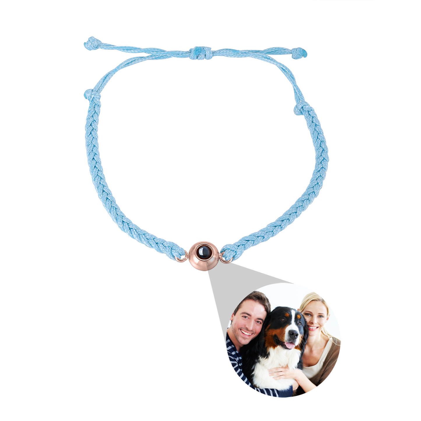 Personalisiertes Armband mit Foto in Nanogravur