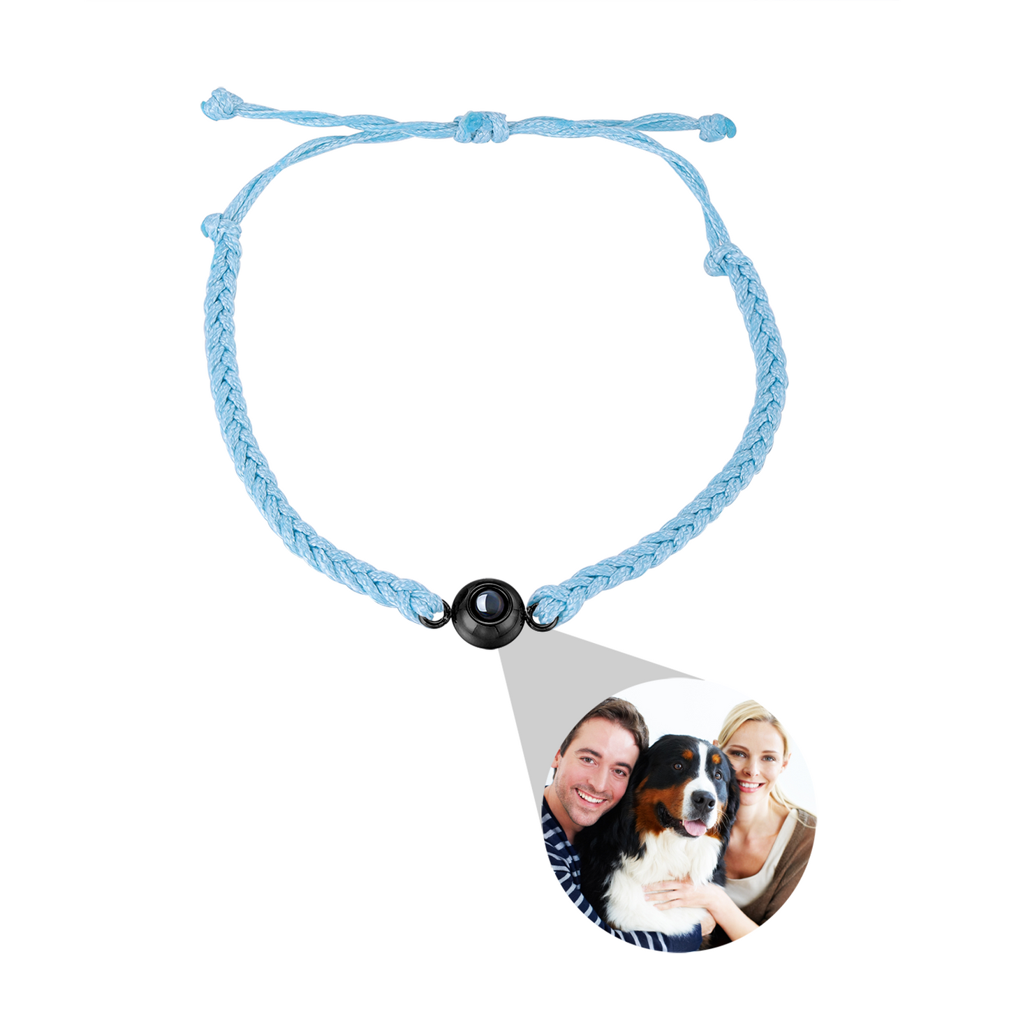 Personalisiertes Armband mit Foto in Nanogravur
